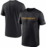 Men's Washington Football Team Nike Black Logo Essential Legend Performance T-Shirt,baseball caps,new era cap wholesale,wholesale hats